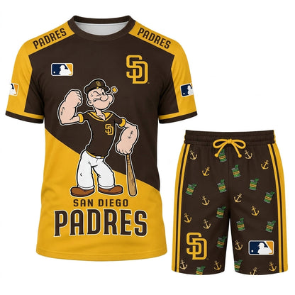Strong Sailor Baseball Fan T-Shirt And Shorts Set — Sport Outfit Combo | 30 Teams Available - Custom Fan Apparel Image 17