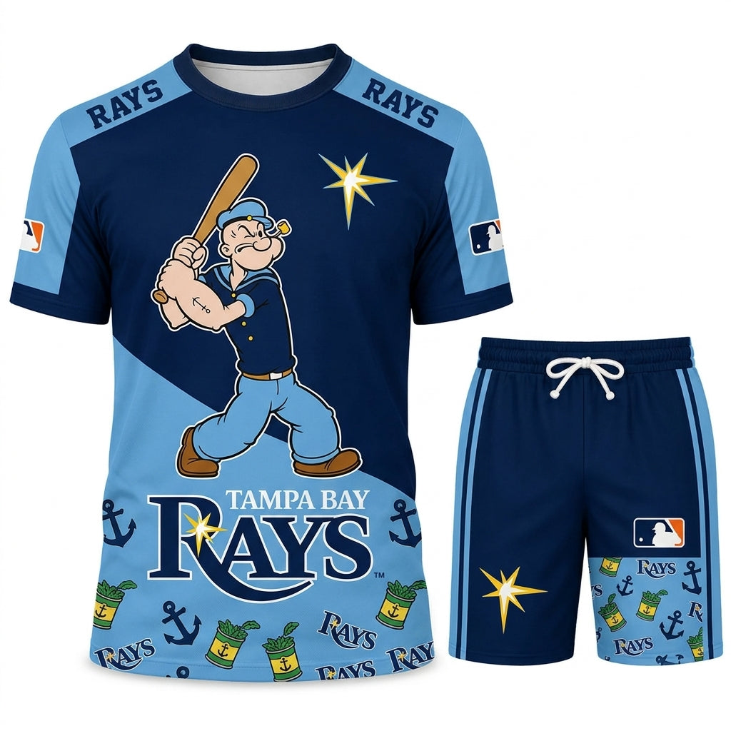 Strong Sailor Baseball Fan T-Shirt And Shorts Set — Sport Outfit Combo | 30 Teams Available