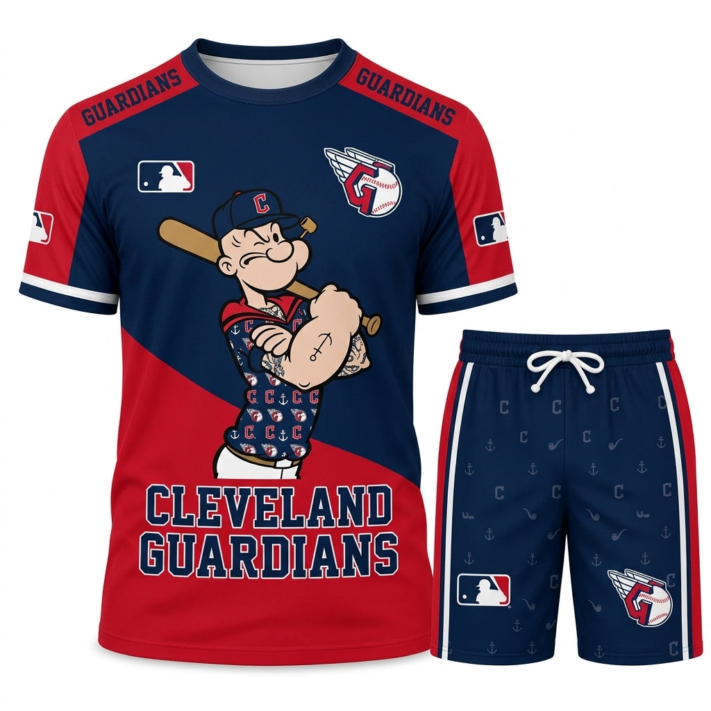 Strong Sailor Baseball Fan T-Shirt And Shorts Set — Sport Outfit Combo | 30 Teams Available