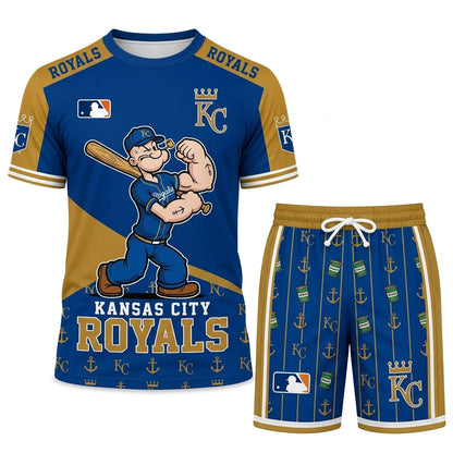 Strong Sailor Baseball Fan T-Shirt And Shorts Set — Sport Outfit Combo | 30 Teams Available