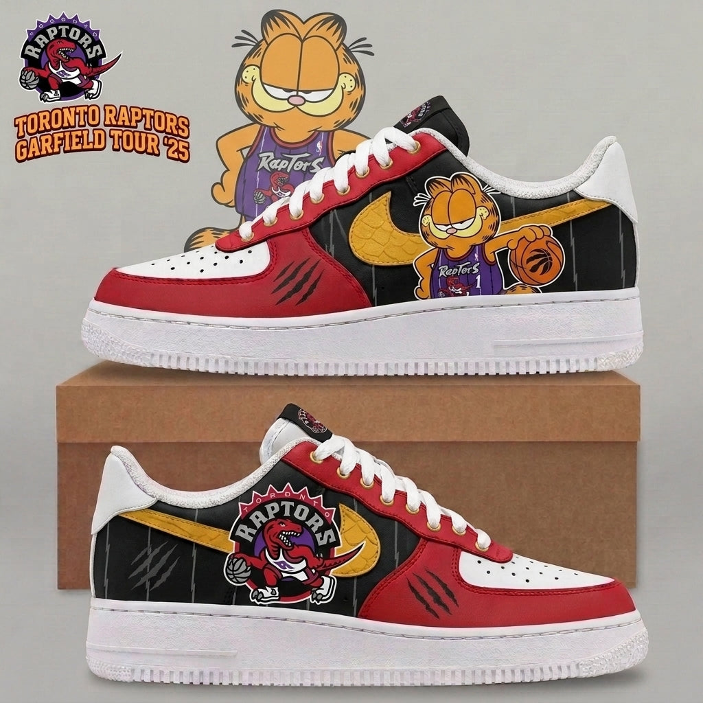 Garfield NBA Basketball Fan Low Top Sneakers | All 30 Teams Available - Custom Fan Apparel Image 3