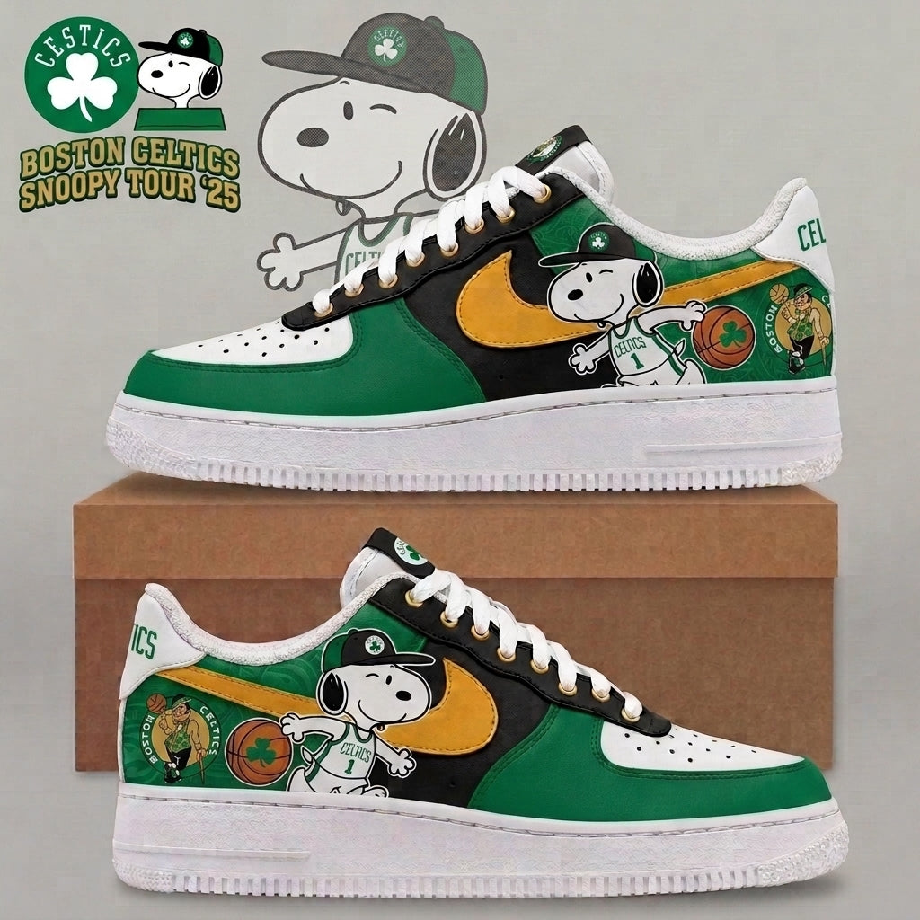 Snoopy NBA Basketball Fan Low Top Sneakers | All 30 Teams Available - Custom Fan Apparel Image 1