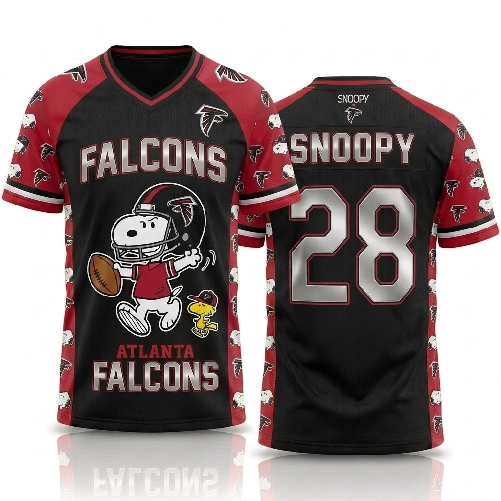 32 Teams Available | Cartoon Beagle Football Jersey — Sport Fan Shirt - Custom Fan Apparel Image 11
