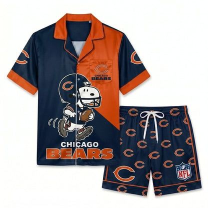SHORT-SLEEVE PAJAMAS SET FOR TOP TEAM FOOTBALL FAN - Custom Fan Apparel Image 15
