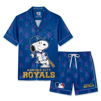 SHORT-SLEEVE PAJAMAS SET FOR SPORT FAN - Custom Fan Apparel Image 19