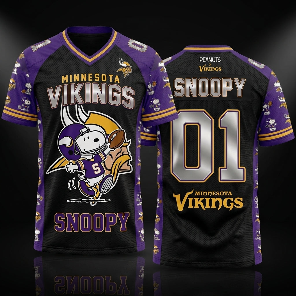 32 Teams Available | Cartoon Beagle Football Jersey — Sport Fan Shirt - Custom Fan Apparel Image 20