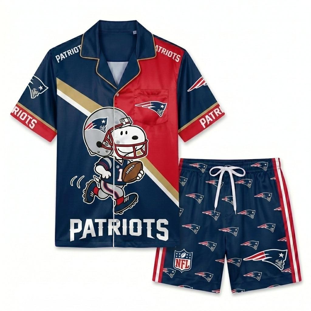 SHORT-SLEEVE PAJAMAS SET FOR TOP TEAM FOOTBALL FAN - Custom Fan Apparel Image 5