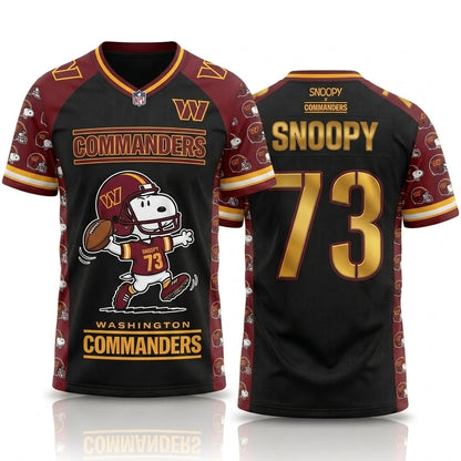 32 Teams Available | Cartoon Beagle Football Jersey — Sport Fan Shirt