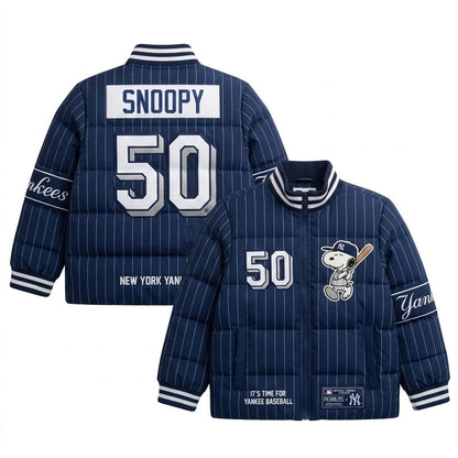 Sport Fan Stand-up Collar Down Jacket | All 30 Teams MLB Available - GIFTS FOR FAN - Custom Fan Apparel Image 3