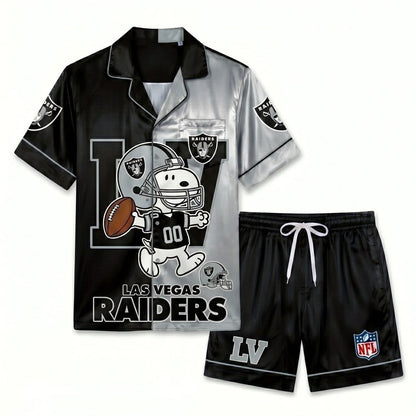 SHORT-SLEEVE PAJAMAS SET FOR TOP TEAM FOOTBALL FAN
