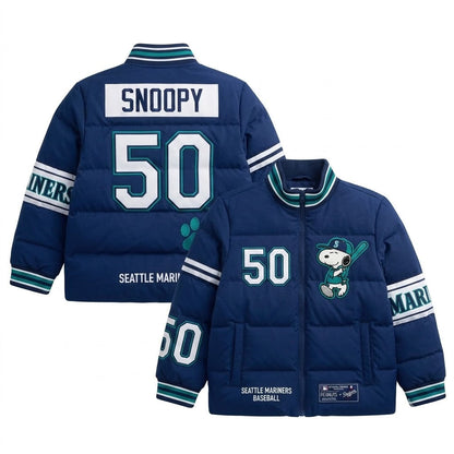 Sport Fan Stand-up Collar Down Jacket | All 30 Teams MLB Available - GIFTS FOR FAN - Custom Fan Apparel Image 13