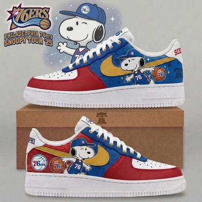 Snoopy NBA Basketball Fan Low Top Sneakers | All 30 Teams Available - Custom Fan Apparel Image 4