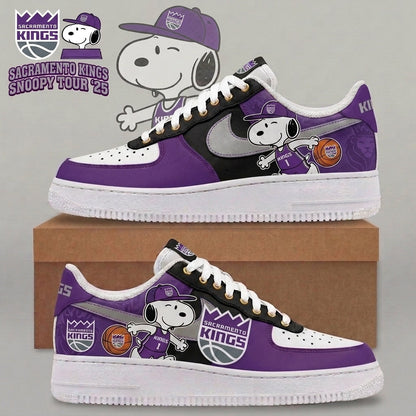 Snoopy NBA Basketball Fan Low Top Sneakers | All 30 Teams Available