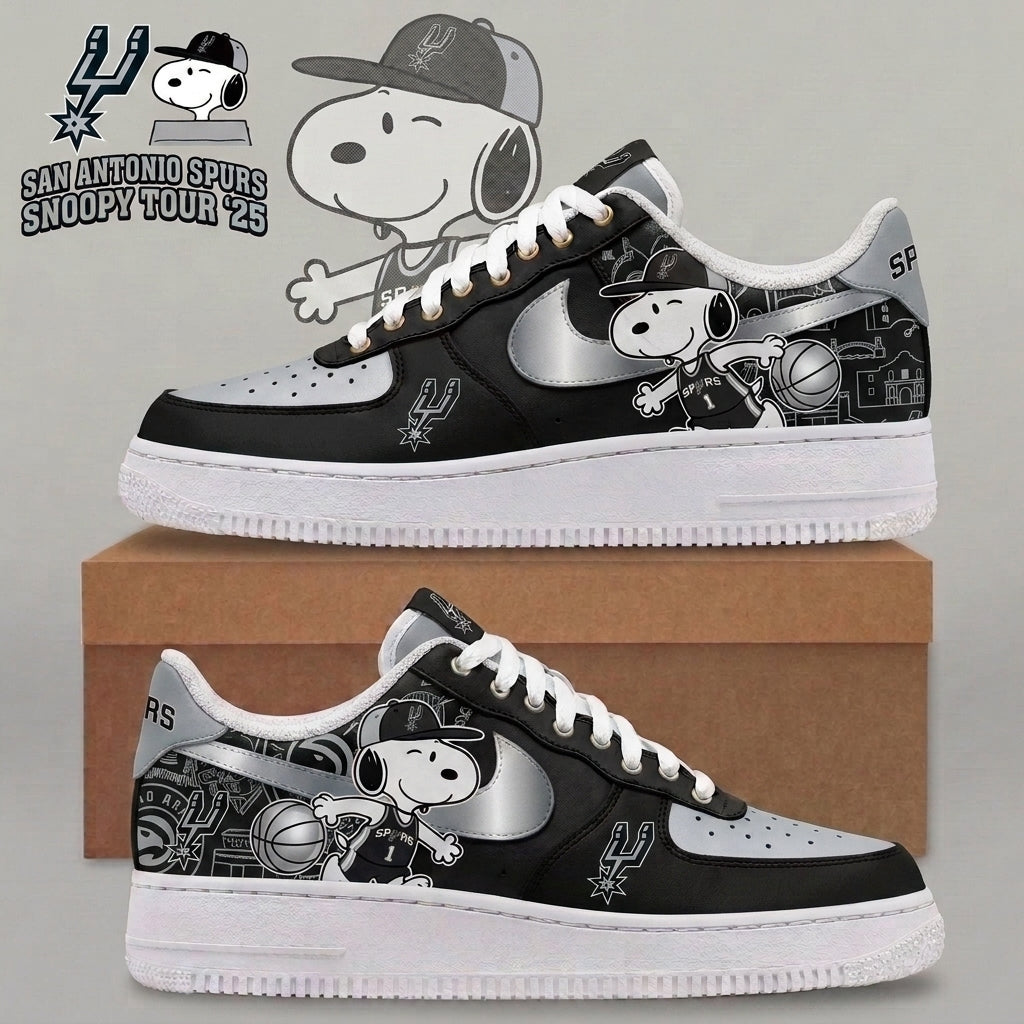 Snoopy NBA Basketball Fan Low Top Sneakers | All 30 Teams Available