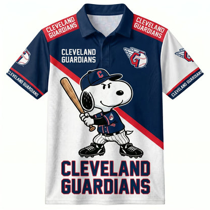 American League - AL Baseball Polo Shirt — Team Color Game Day Polo — Cartoon Dog Baseball Inspired  - Custom Fan Apparel Image 13