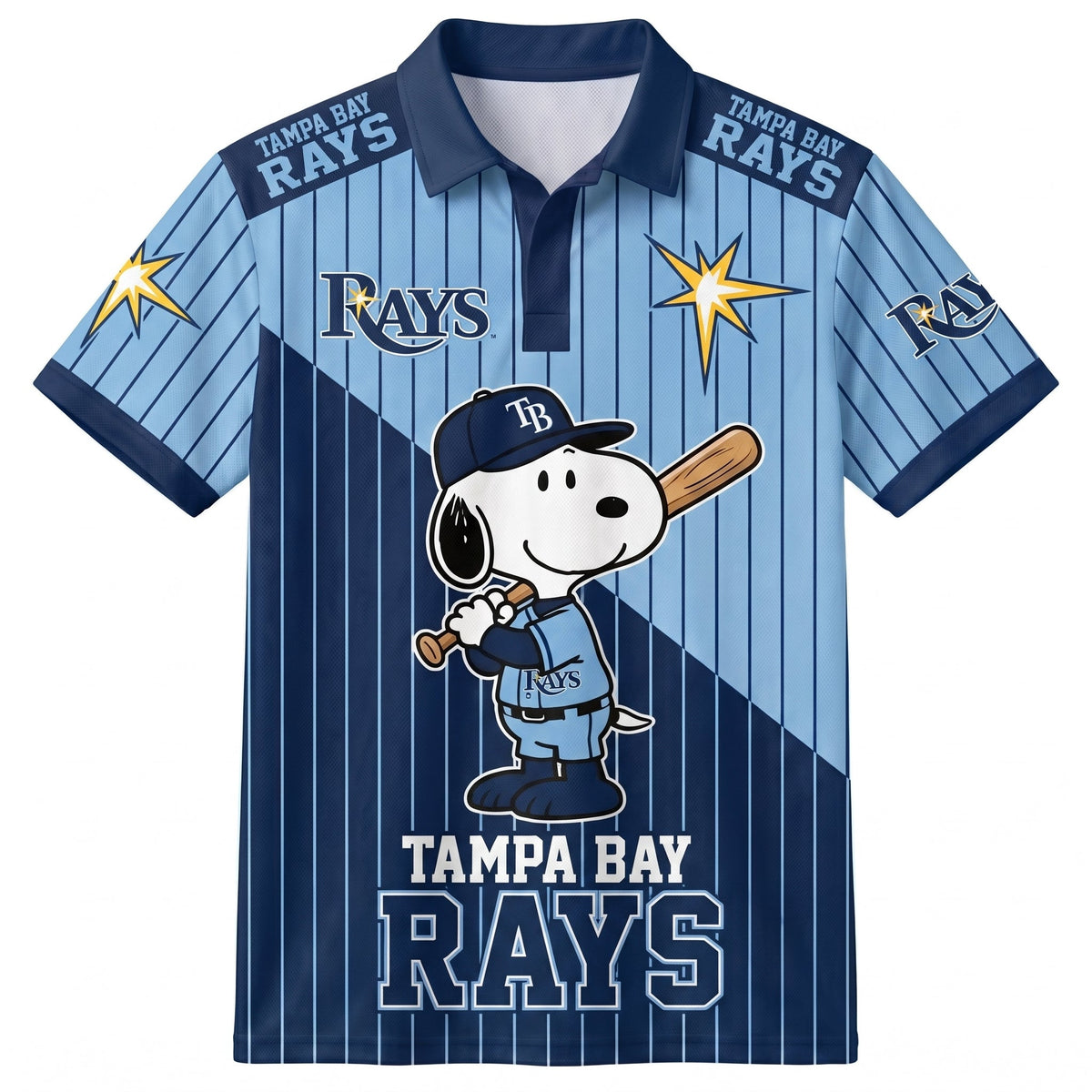 American League - AL Baseball Polo Shirt — Team Color Game Day Polo — Cartoon Dog Baseball Inspired  - Custom Fan Apparel Image 7