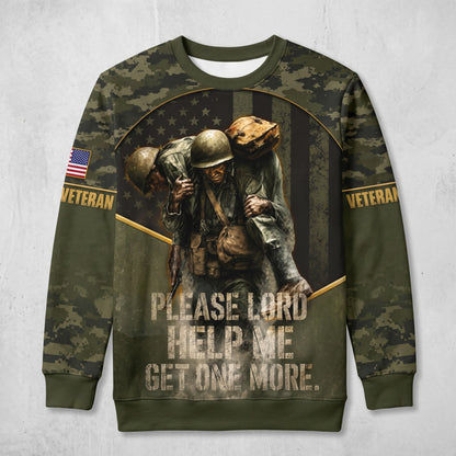 American Veteran Faith Shirt — Jesus Christ Veteran Graphic T-Shirt — Sweatshirt — Hoodie & Zip Hood - Custom Fan Apparel Image 3