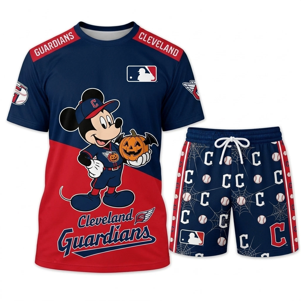 Halloween Baseball Fan T-Shirt And Shorts Set — Cartoon Mouse Sport Outfit | 30 Teams Available - Custom Fan Apparel Image 19