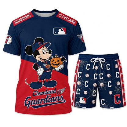 Halloween Baseball Fan T-Shirt And Shorts Set — Cartoon Mouse Sport Outfit | 30 Teams Available - Custom Fan Apparel Image 19