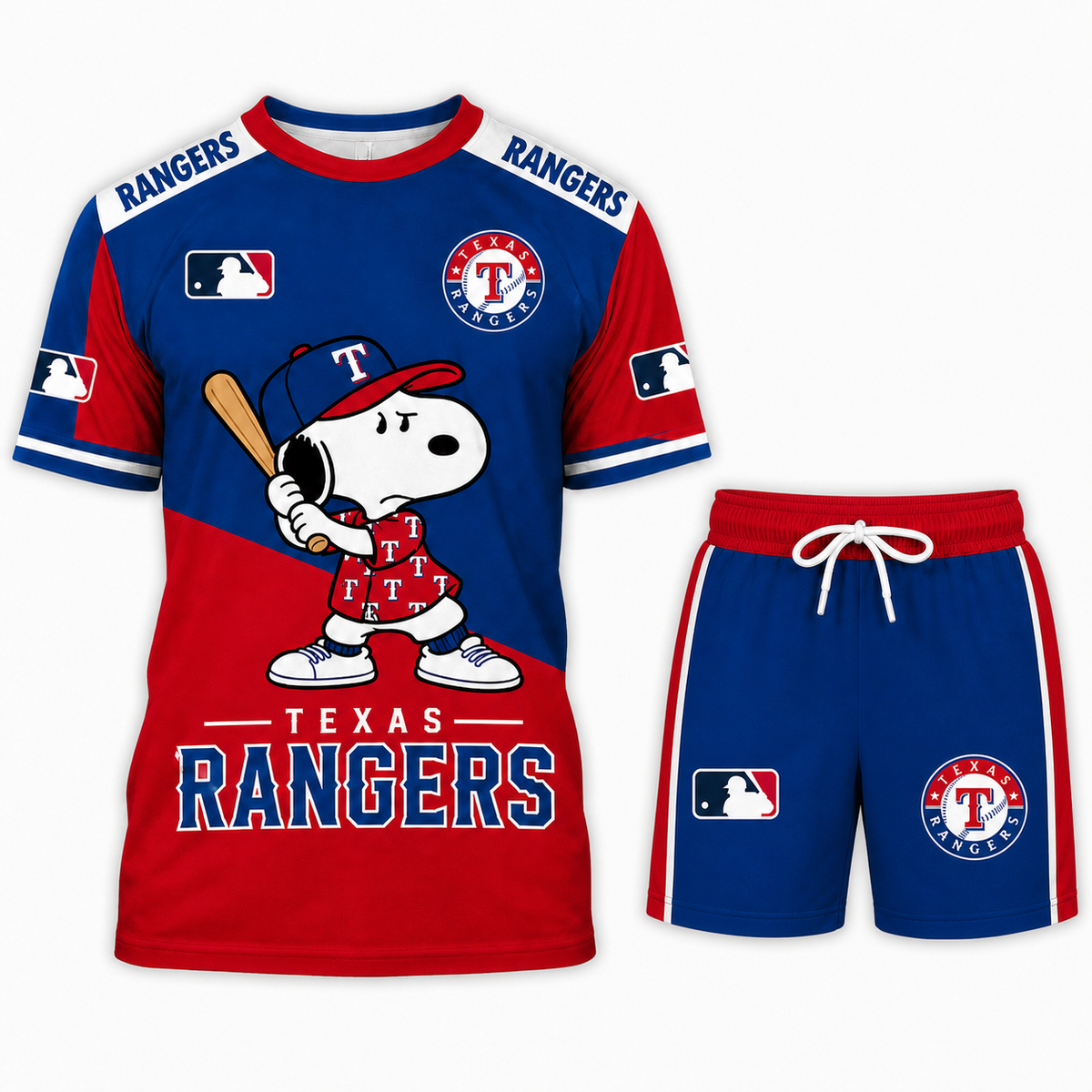 Texas Rangers MLB Fan Set T-Shirt and Shorts