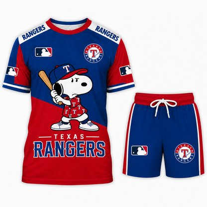 Texas Rangers MLB Fan Set T-Shirt and Shorts