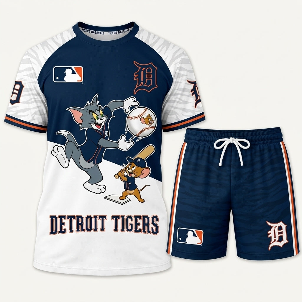 All USA Baseball Teams Inspired Fan Set — Graphic T-Shirt And Shorts Combo Outfit - Custom Fan Apparel Image 19