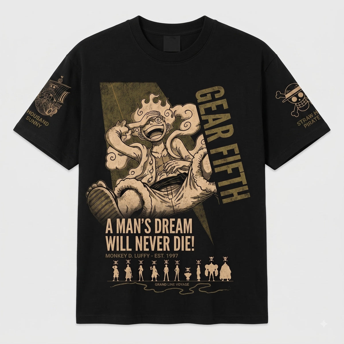 Anime Luffy Graphic Shirt, One Piece Inspired T-Shirt, Sweatshirt & Hoodie, Japanese Streetwear Fan Gift