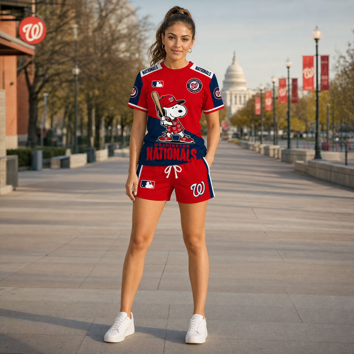 Washington Nationals MLB Fan Set T-Shirt and Shorts