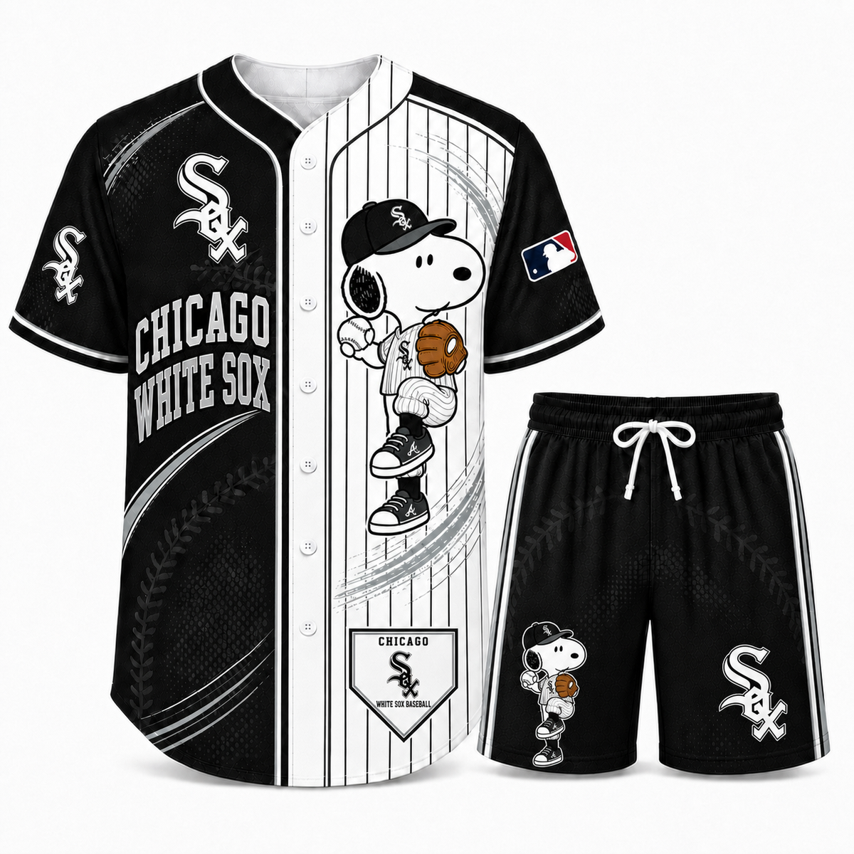 Sport Fan Set — Baseball jersye+ Shorts | All 30 Teams Available - Custom Fan Apparel Image 7