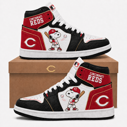 Snoopy MLB Baseball Fan High Top Sneakers | All 30 Teams Available - Custom Fan Apparel Image 8