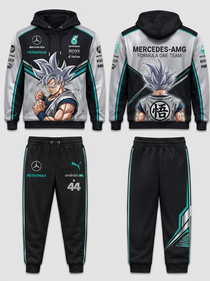 Sport Racing F1 x Son Goku Set — Hoodie & Sweatpants | 11 Formula Team Inspired Dragon Style