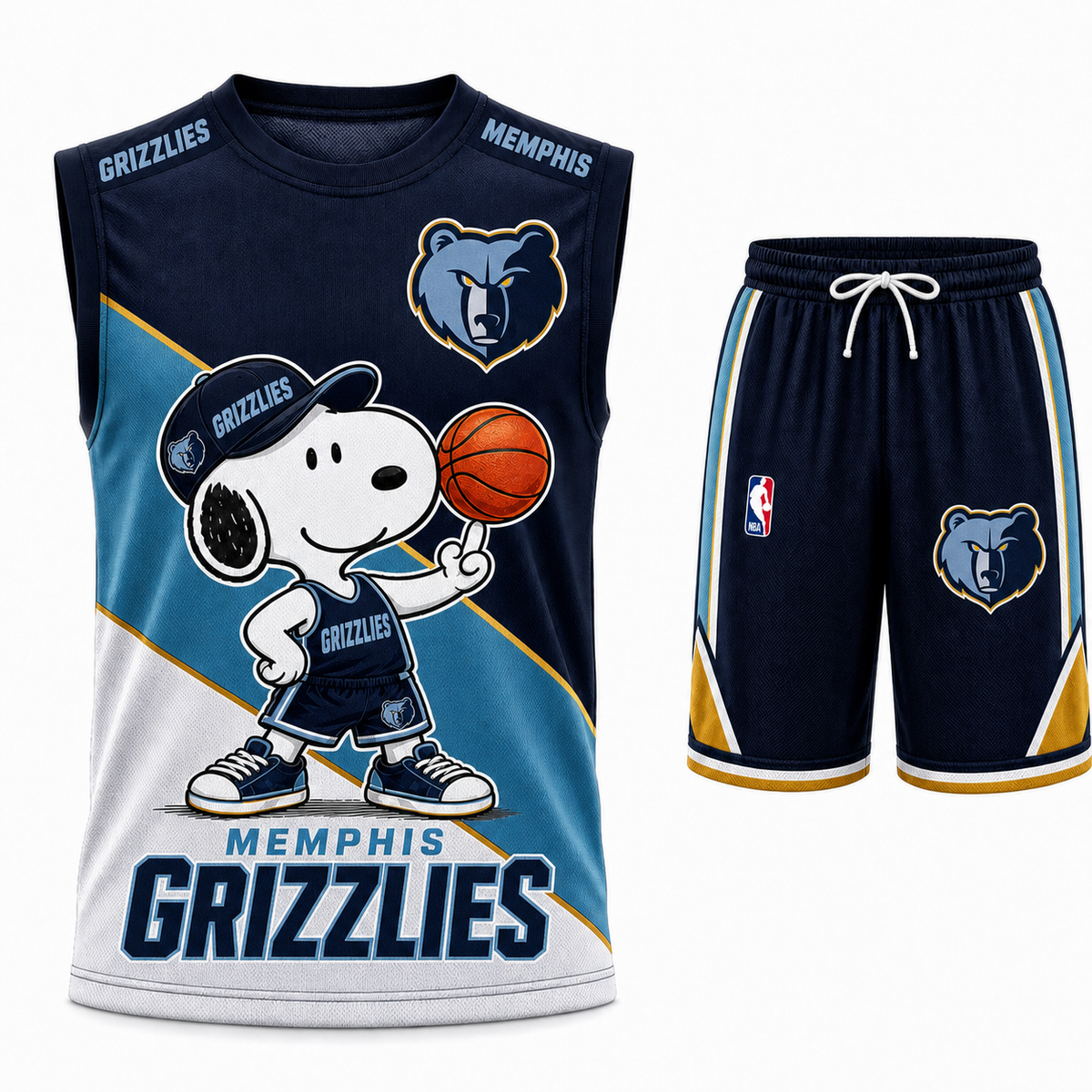 Sport Fan Set — Basketball Jersey+ Shorts | All 30 Teams Available