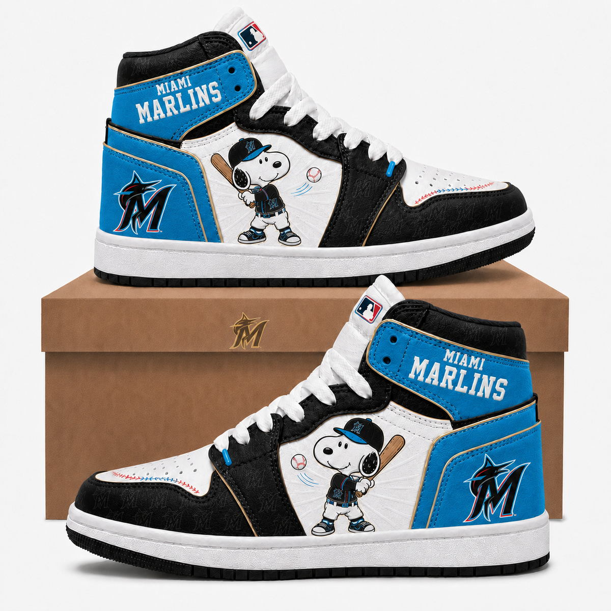 Snoopy MLB Baseball Fan High Top Sneakers | All 30 Teams Available - Custom Fan Apparel Image 16