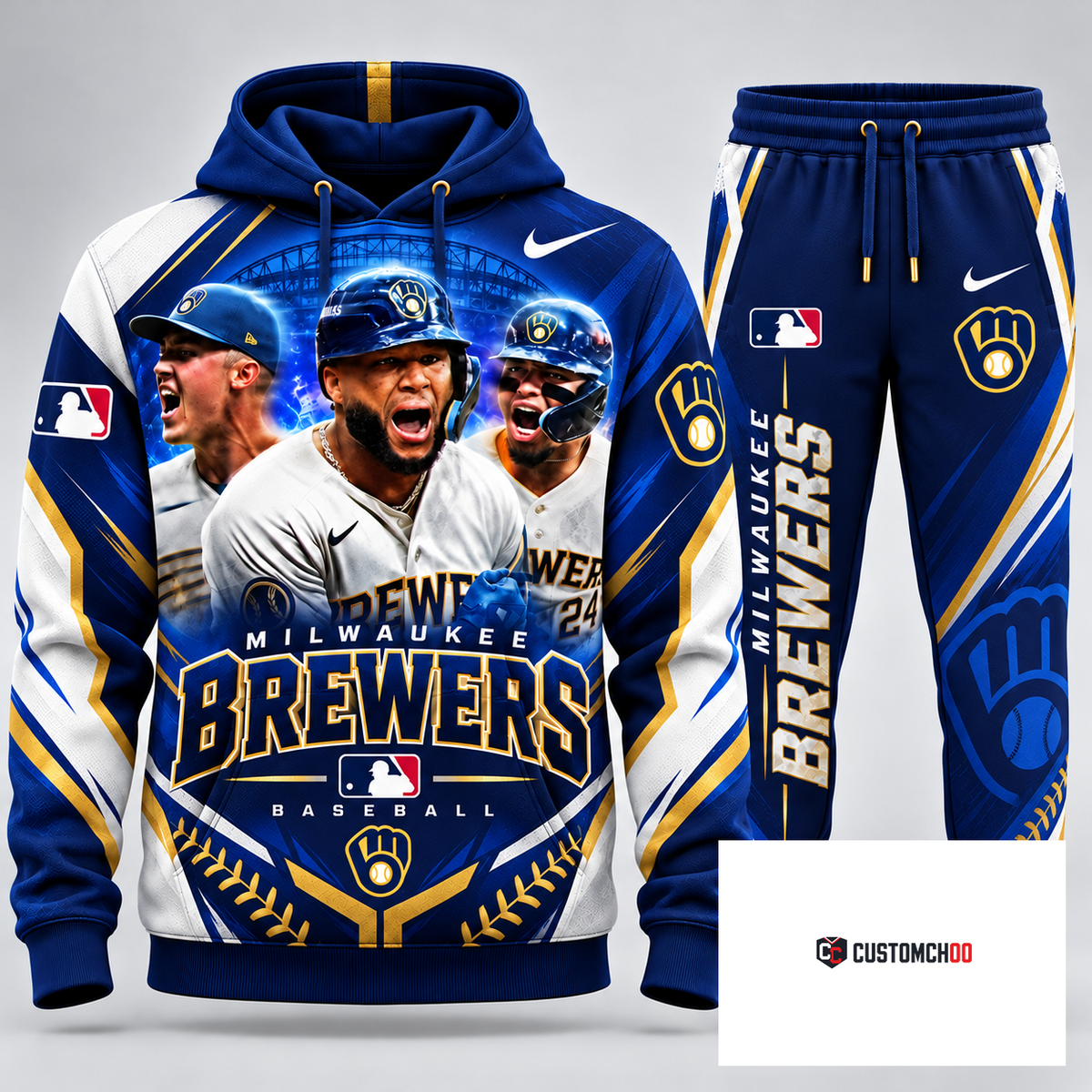 Style 05 - Premium Blue & Gold Hoodie Edition