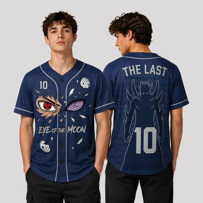 Custom Moon Eye Ninja Baseball Jersey, Personalized Name Number Dark Anime Inspired Shirt - Custom Fan Apparel Image 1