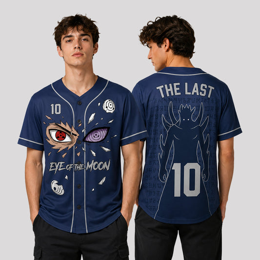 Custom Moon Eye Ninja Baseball Jersey, Personalized Name Number Dark Anime Inspired Shirt - Custom Fan Apparel Image 1