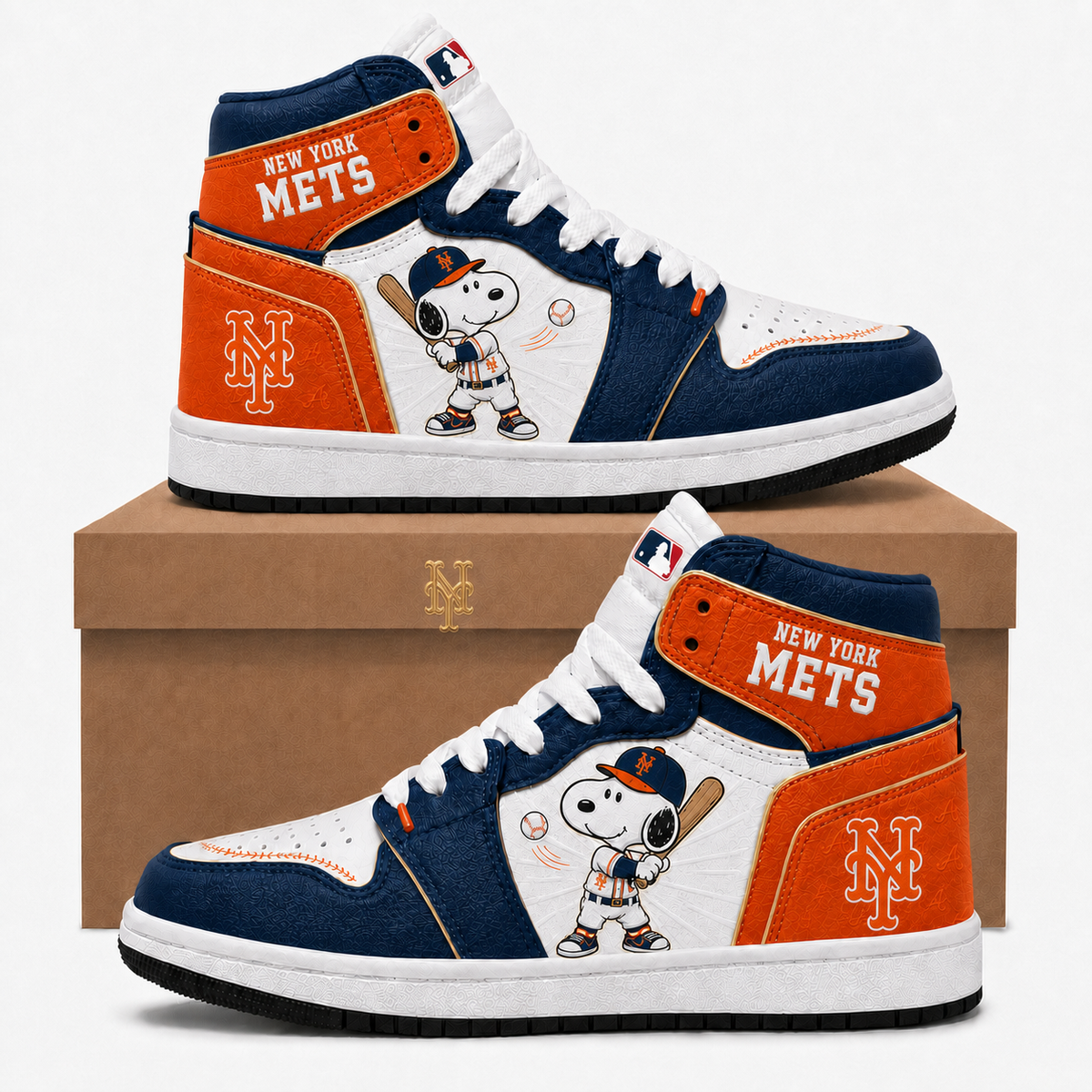 Snoopy MLB Baseball Fan High Top Sneakers | All 30 Teams Available - Custom Fan Apparel Image 19