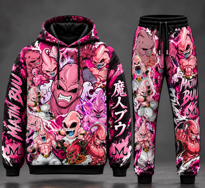 Haaland Buu Transformation Fan Set — Dragon Ball Hoodie & Sweatpants