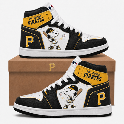 Snoopy MLB Baseball Fan High Top Sneakers | All 30 Teams Available