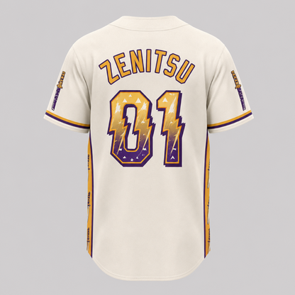 Anime Thunderclap Baseball Jersey — Purple Gold Basketball Inspired Shirt - Custom Fan Apparel Image 3