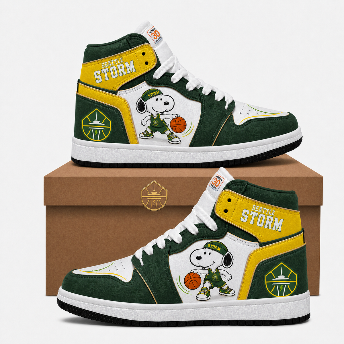 Seattle Storm Women’s Basketball Fan High Top Sneakers