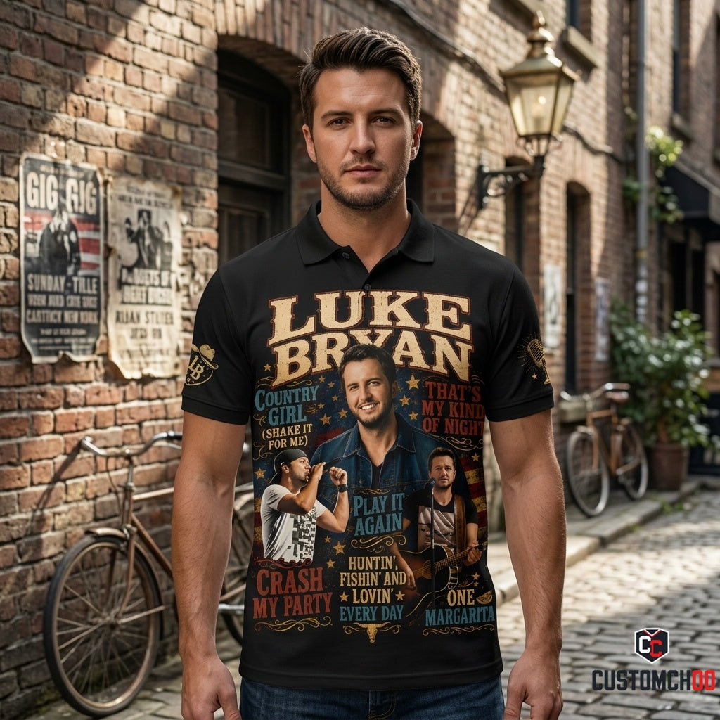 Luke Bryan Country Music Shirt — Vintage Western Fan Graphic Tee