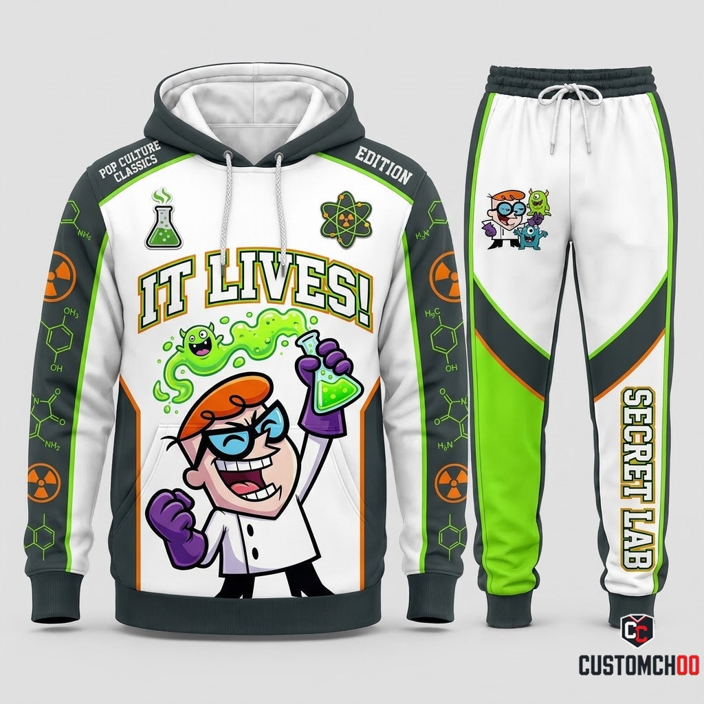 Dexter Mad Scientist Halloween Hoodie and Pants Set