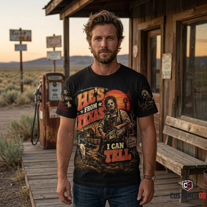 Texas Chainsaw Inspired Shirt — Retro Horror Movie Fan Tee