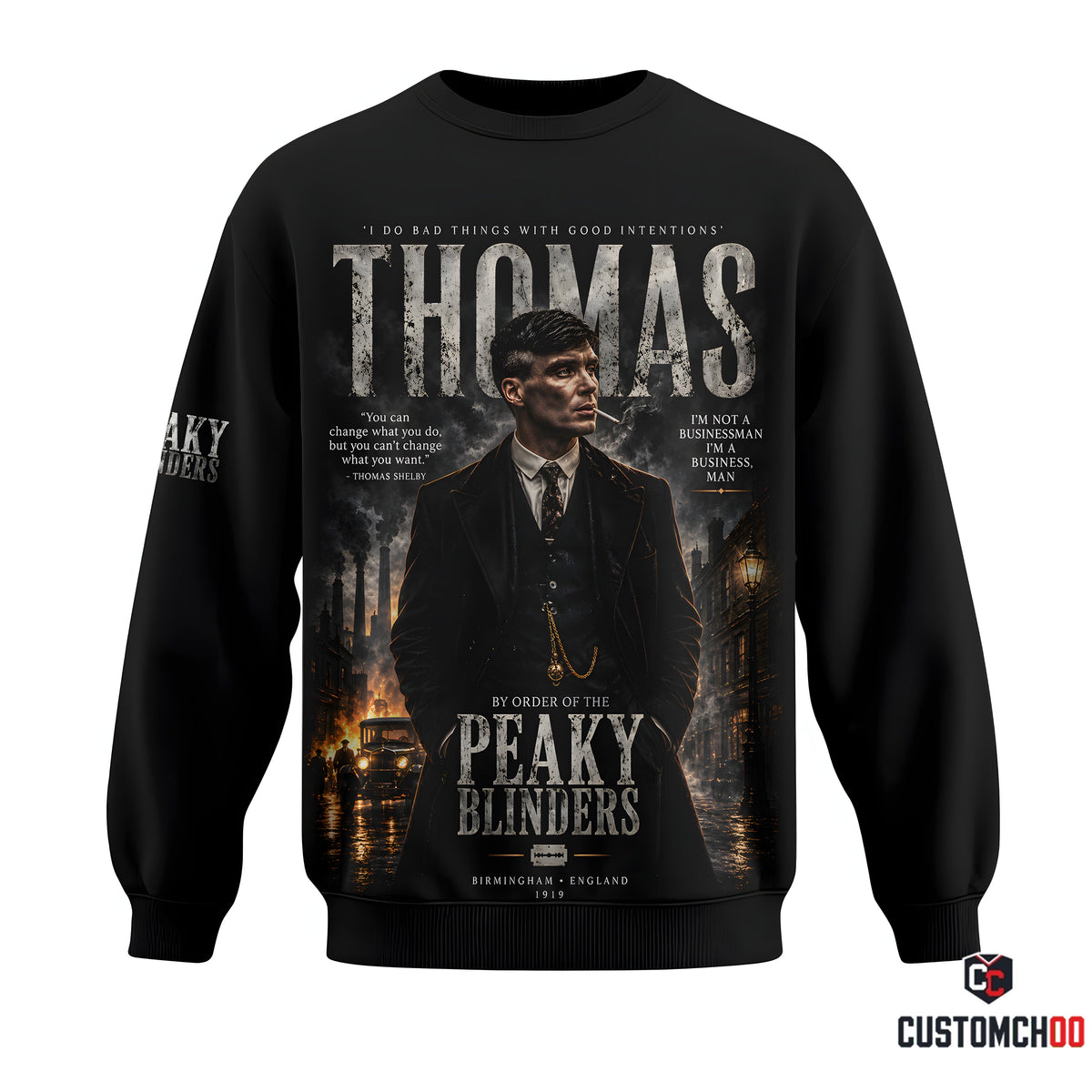 Limited Edition Thomas Vintage Gangster Graphic Apparel — Hoodie, Zip Hoodie, Sweatshirt & T-Shirt