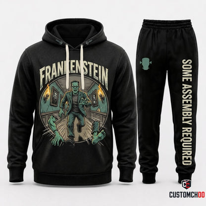 FRANKENSTEIN - Hotel Transylvania Spooky Monsters Hoodie & Pants Set - Vintage Cartoon Streetwear