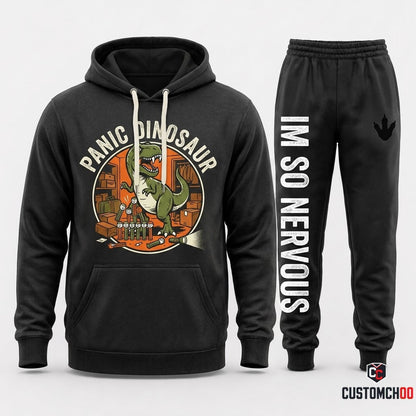 PANIC DINOSAUR - Toy Story of Terror Spooky Halloween Hoodie & Pants Set - Vintage Cartoon Streetwear