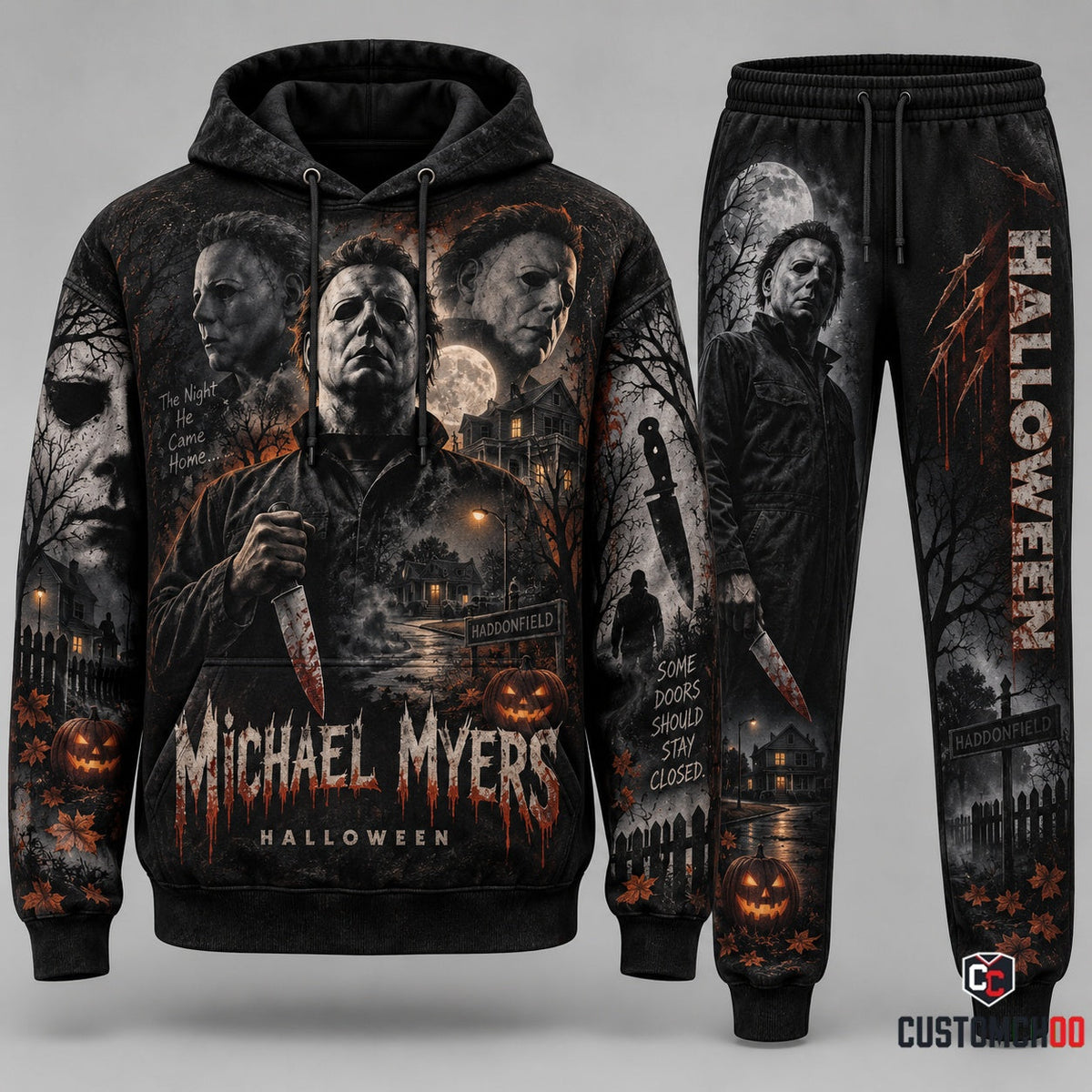 Limited Edition Scary Movie Fan Set — Hoodie & Sweatpants Horror Gift