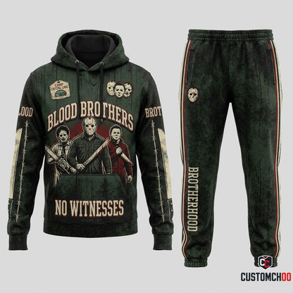 Blood Brothers - Horror Slashers Squad All-Stars Tracksuit Set - Hoodie & Jogger Pants (horror slasher squad team tracksuit set)