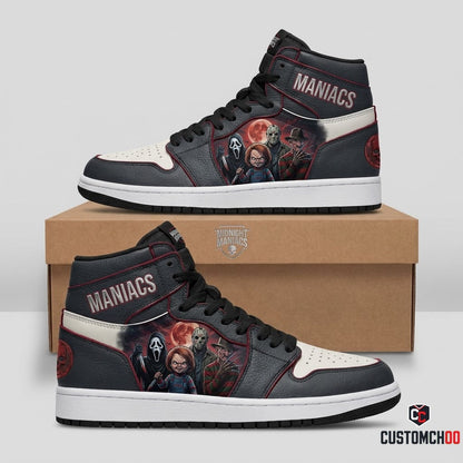 Midnight Maniacs - Horror Slashers Squad All-Stars Canvas High Top Sneakers (horror slasher squad team canvas high top sneakers)